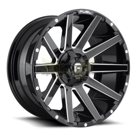 JANTE FUEL 4X4 CONTRA - D615 FINISH: Gloss Black & Milled  20"