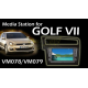 AUTORADIO Golf VII Media Station Gris Deckless TFT-LCD Navigation DVD Receiver panel 8"