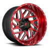 JANTE FUEL TRITON D691 Brushed Candy Red/Gloss Black/Milled 10X20 5X114,3/127 ET-18 78,1