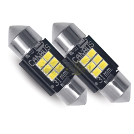 Ampoule LED universelle feux de recul / lumière porte plaque d’immatriculation circuit CAN BUS intégré 31MM