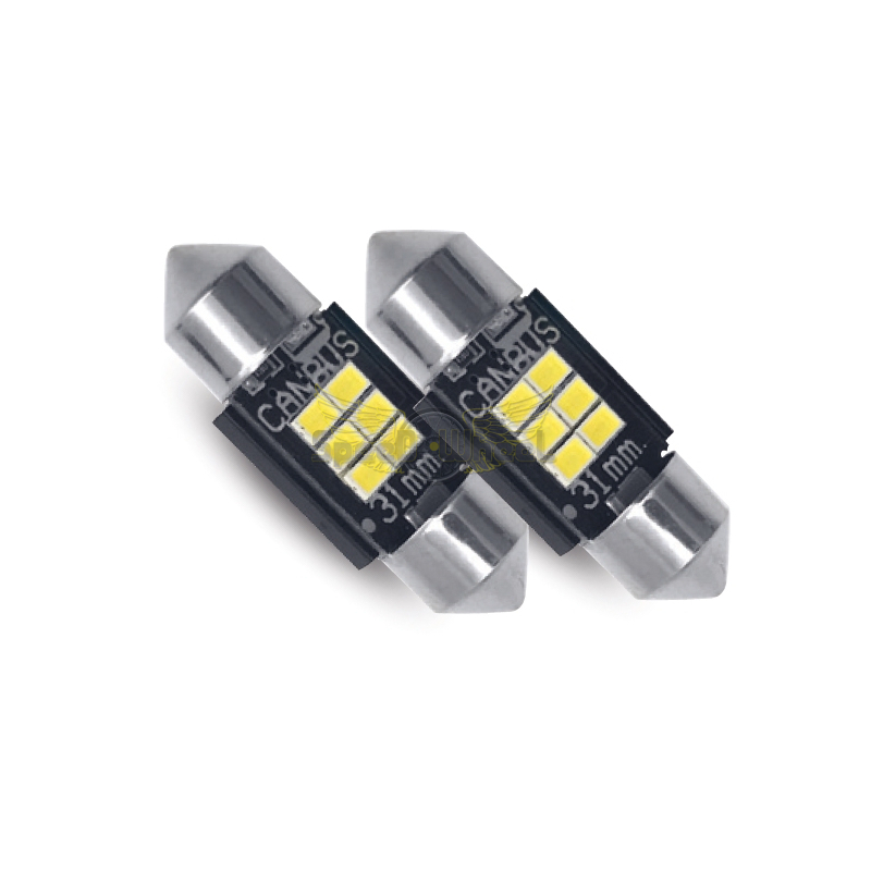 Ampoule LED universelle feux de recul / lumière porte plaque  d'immatriculation circuit CAN BUS intégré 31MM - Speed Wheel