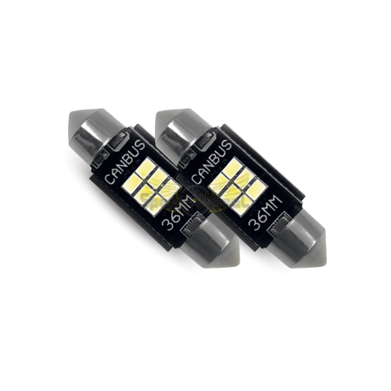 Ampoule LED feux de recul / lumière porte plaque d'immatriculation circuit  CAN BUS intégré 36MM - Speed Wheel