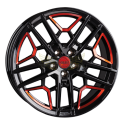 JANTE BORBET GTY Black Red Glossy 8,5X19 5X112 ET 45