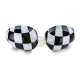 Coques de rétroviseurs extérieurs Checkered Flag Black pour Mini R55 R56 R57 R58 R59 R60