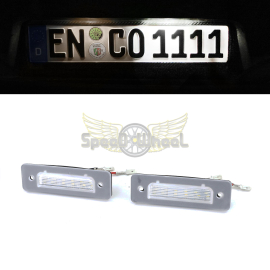 LEDFEWAG 2 Pièces LED Éclairage plaque immatriculation auto Compatible pour  Cooper R50/R52/R53