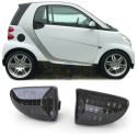 Clignotants latéraux à LED noir pour Smart Fortwo Cabrio Coupe 451 de 07