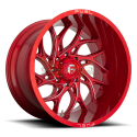 JANTE FUEL D742 RUNNER Candy Red & Milled 10x22 6X139,7 ET -18 106,1