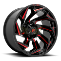 JANTE FUEL REACTION D755 Gloss Black with Red Milling REACTION 9x20 6X135/139,7 ET 20 106,1