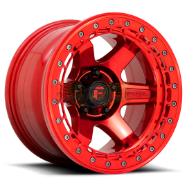 JANTE FUEL 4X4 BLOCK BEADLOCK  D123 Candy Red Red Ring 17x8.50 / 17x9 5 / 6 TROUS