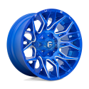 JANTE FUEL TWITCH D770 Anodized Blue/Milled 10x20 8x165,1 ET -18