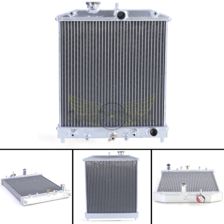 Refroidisseur d'eau performant en aluminium pour Honda CRX Del Sol EHG EG2 92-98