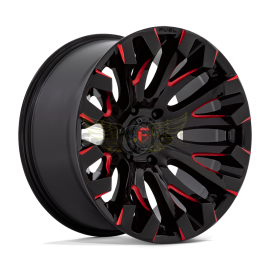 JANTE FUEL OFF ROAD QUAKE D829 Gloss Black Milled Red 20x10 5 / 6 / 8 TROUS
