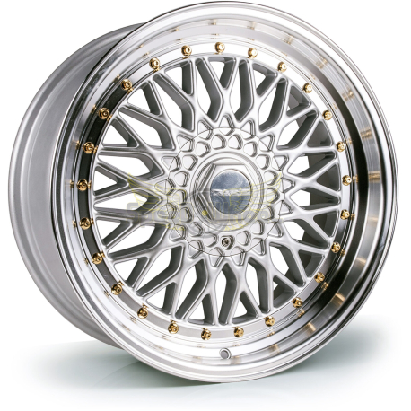 JANTE DARE DRRS	18X8	5x100/112	ET35	Silver Polished / Gold Rivets