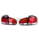 LED Lightbar feux arrières rouge clair pour VW Golf VI 6 5K1 berline à partir de 08