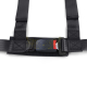 Ceinture de sécurité Tenzo-R Sport 4 points bretelles avec coussinets de ceinture noir ensemble