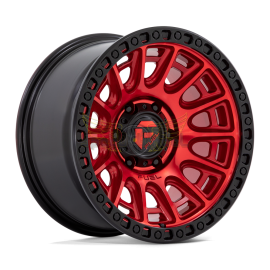 JANTE FUEL D834 CYCLE Candy Red w/ Black Ring 17x9 / 20x9 5 / 6 TROUS