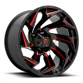 JANTE FUEL REACTION D755 GLOSS BLACK WITH RED MILLING 9X20 5X114,3/127 ET 1
