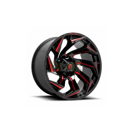 JANTE FUEL REACTION D755 GLOSS BLACK WITH RED MILLING 9X20 5X114,3/127 ET 1
