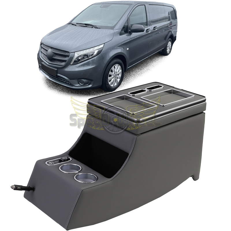 Accoudoir de console centrale gris pour Mercedes Vito Viano W639 W447  2003-2019 - Speed Wheel