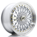 JANTE JR Wheels JR9 19x8,5 ET35 BLANK Silver w/Machined Lip Rivets gold