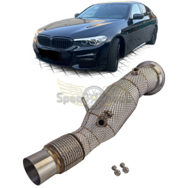 Down pipe Racing avec catalyseur sport + protection thermique pour BMW G30 G31 B48 520i 530i