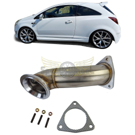 Downpipe inox Racing pour Opel Corsa D 1.6 Turbo 07-14 Astra H 1.6 Turbo