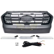 Calandre avec LED noire avec double barre pour Ford Ranger T7 16-19
