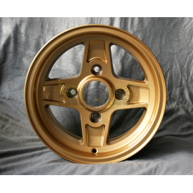 JANTE OLDTIMER MAXILITE Campagnolo style  7x13  4X130 ET 10 84  GOLD
